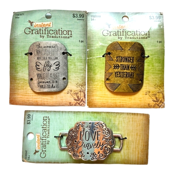 Instant Gratification By Traditions Jewelry Charm Pendant Bundle Of Three - Picture 1 of 4